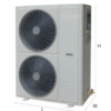 DC inverter EVI Air to Water Heat Pumps