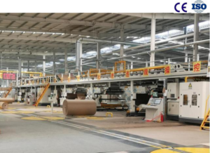 Five layers of corrugated board production line